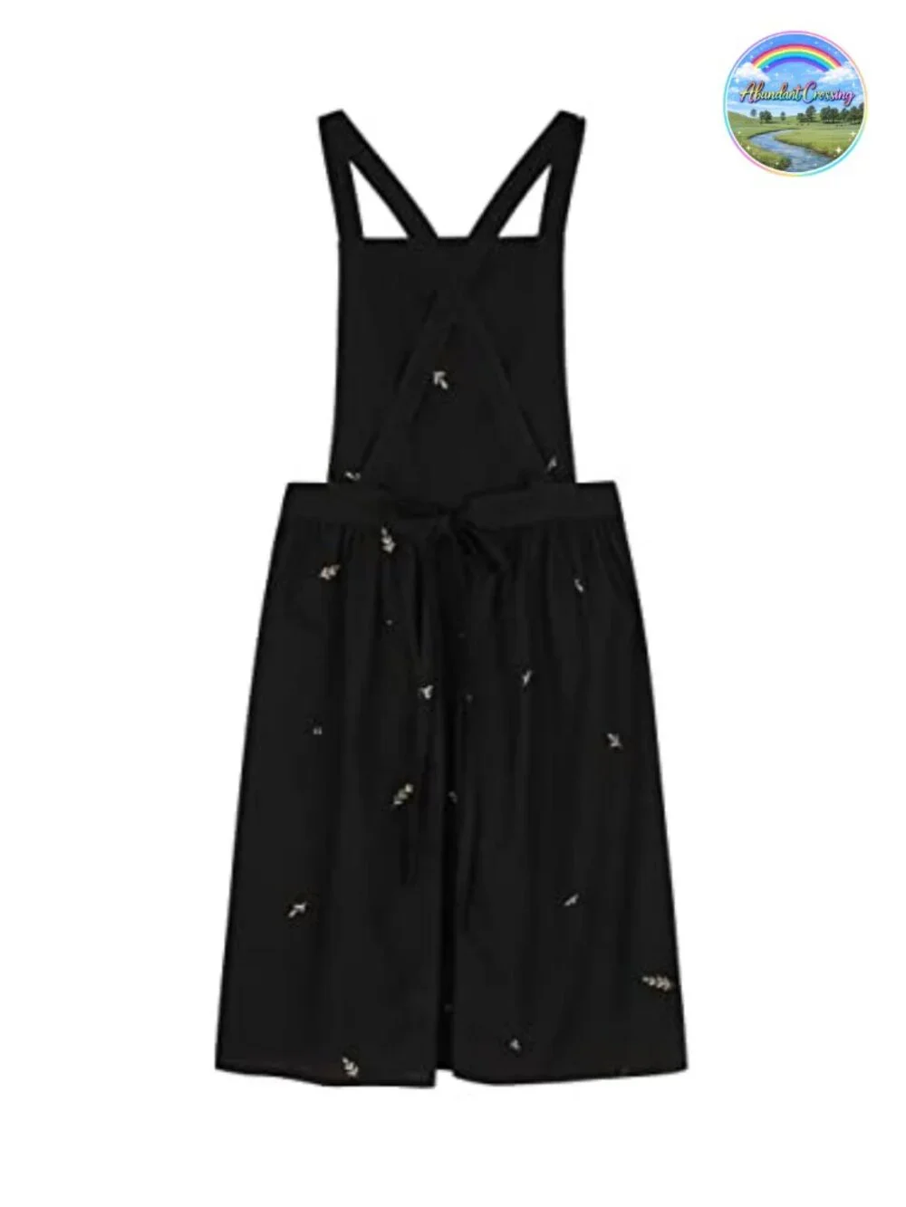 Cotton Pleated Apron Waterproof Garden Kitchen Smock Pinafore